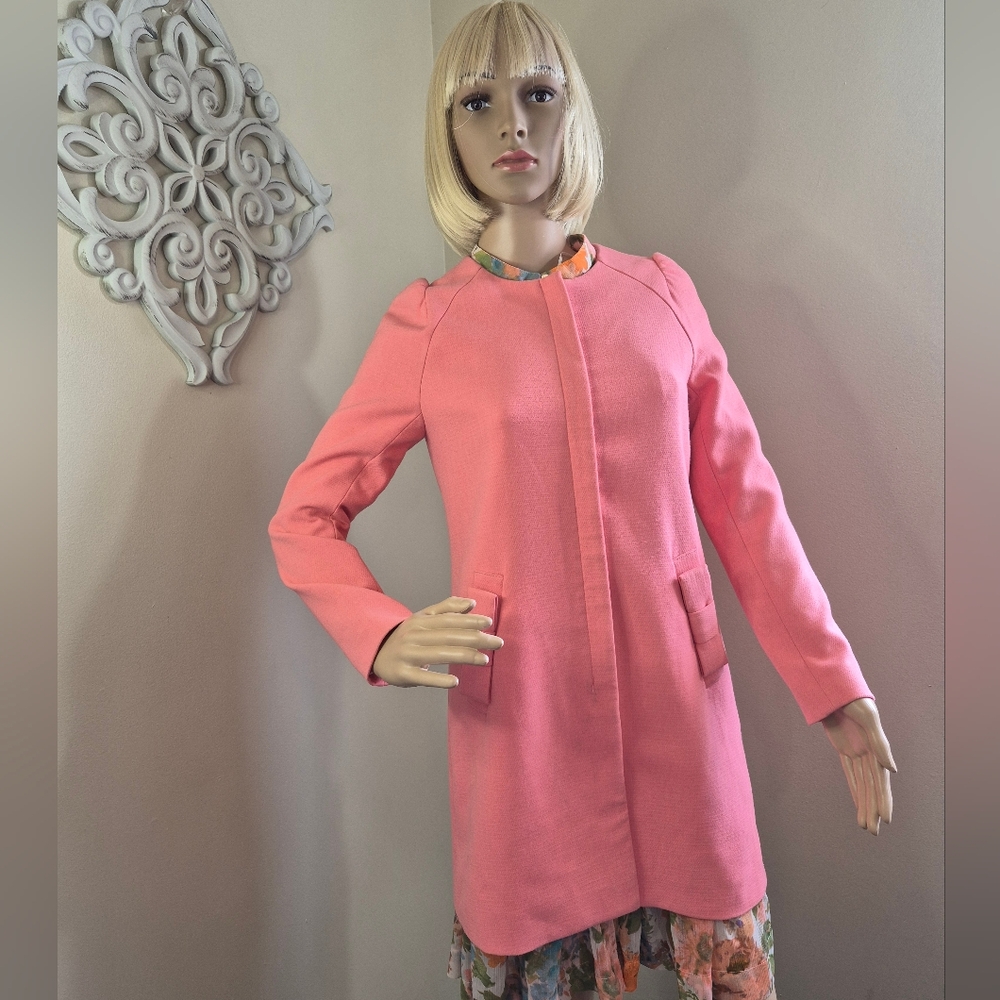 Super Cute Pink Coat By Bread N Butter  Unique Fun Office Or Casual